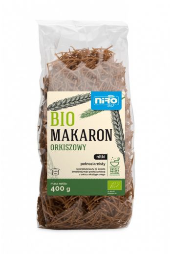 Organic spelled noodles/Bio Makaron Orkiszowy nitki 400g 