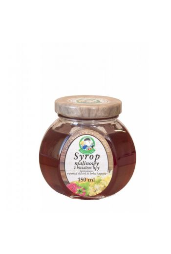 Raspberry syrup with linden /Syrop malinowy z kwiatami lipy 150ml 