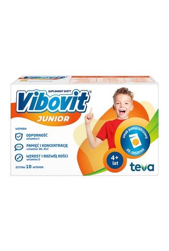Vibovit Junior smak pomaranczowy 14 saszetek/Vibovit Junior orange flavor 14 sachets