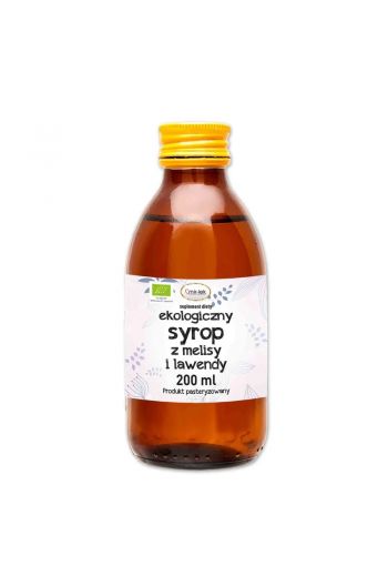 Organic lemon balm & lavender syrup/ Ekologiczny syrop z melisy i lawendy 200ml
