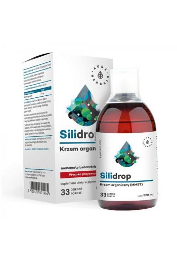 Aura Herbals Silidrop, Organic Silicon (MMST) 5 mg, 500 ml/ Silidrop krzem organiczny 500ml