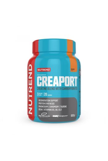 Creaport Creatine with Carbohydrates 600g orange flavour